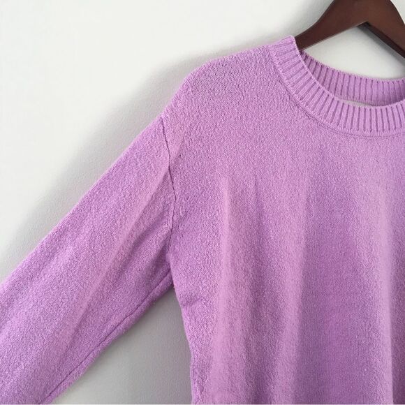 LOFT Crewneck Pink Purple Sweater | Size Medium - Picture 1 of 6